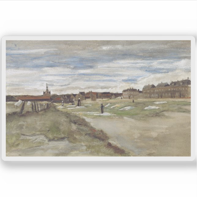 Adesivo Vincent van Gogh - Mulher de Scheveningen (Frente)