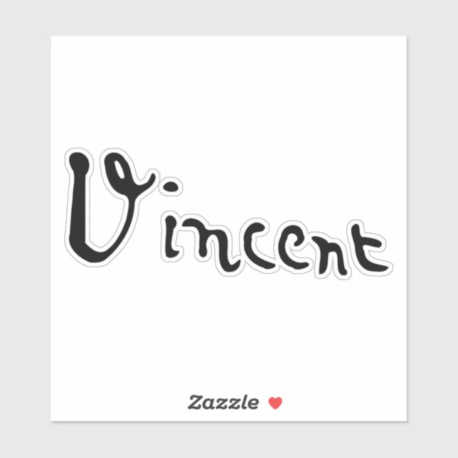 Adesivo Vincent Van Gogh Signature (Folha)