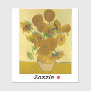 Adesivo Vincent Van Gogh - Vase com Quinze Girassóis