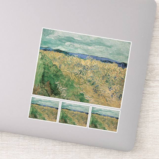 Adesivo Vincent Van Gogh, Wheatfield Com Cornflower (Detalhe)