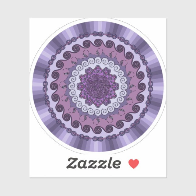 Adesivo Vind Mandala - Vinheta de Contorno (Folha)