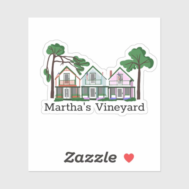 Adesivo Vineyard Massachusetts Sticker da Martha (Folha)
