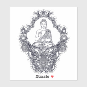 ADESIVO VINHA DE CORTE PERSONALIZADA: BUDHA