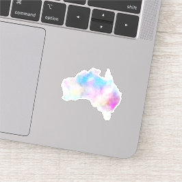 Adesivo Vinheta Austrália de Watercolor