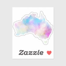 Vinheta Austrália de Watercolor