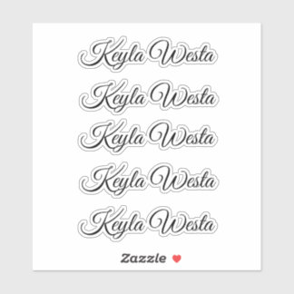 Adesivo Vinheta autocolante de seleção personalizada