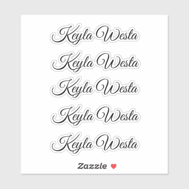 Adesivo Vinheta autocolante de seleção personalizada (Folha)