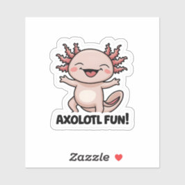 Adesivo Vinheta Axolotl
