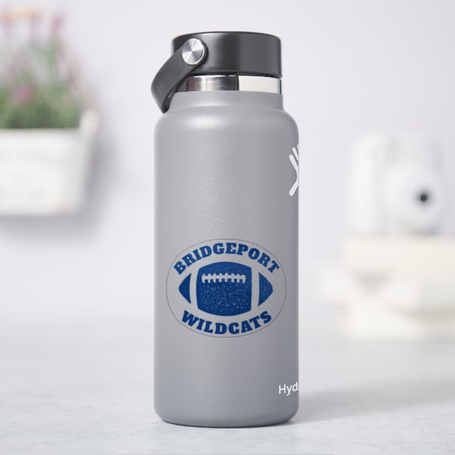Adesivo Vinheta azul personalizada do time de futebol (HidroFlask)