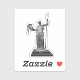 Adesivo Vinheta Bryn Mawr Athena, em Escala de Cinza, Inqu