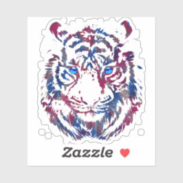 Adesivo Vinheta-cabeça-Tigre - Vinheta-Tigre-Retro