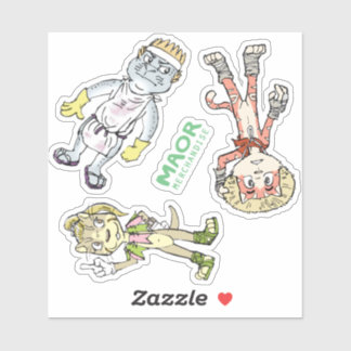 Adesivo Vinheta Chibi de 4x4" nº 1