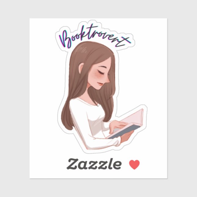 Adesivo Vinheta clássica de garotinha (Folha)