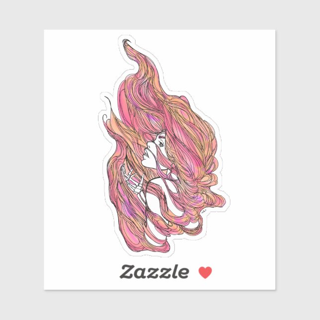 Adesivo Vinheta colorido de vinilo (Folha)