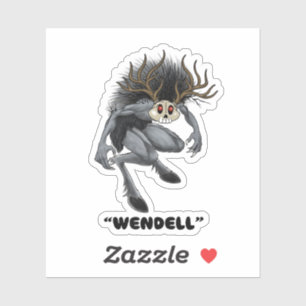 Adesivo Vinheta criptid Wendigo