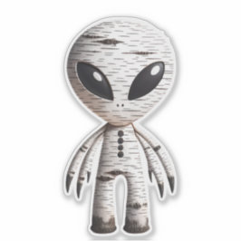 Adesivo Vinheta de Alienígena