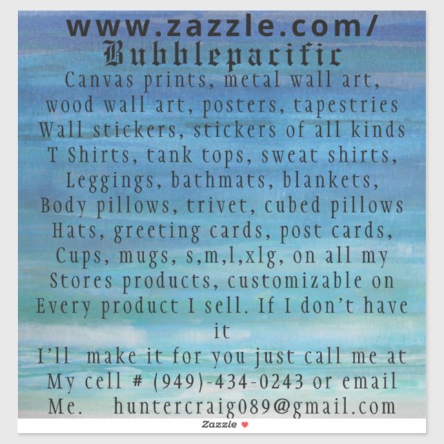 Adesivo Vinheta de anúncio (Folha)