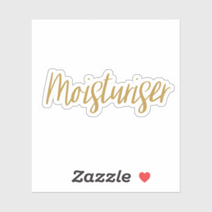 Adesivo Vinheta de armazenamento de moisturizer