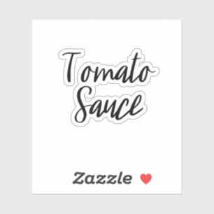 Adesivo Vinheta de armazenamento para molho de tomate