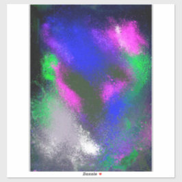 Adesivo Vinheta de Artesanato de vinil "Blue Clusters"