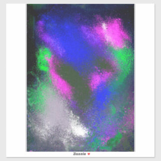 Adesivo Vinheta de Artesanato de vinil "Blue Clusters"