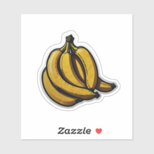 Adesivo Vinheta de Banana