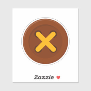 Adesivo Vinheta de botões grandes