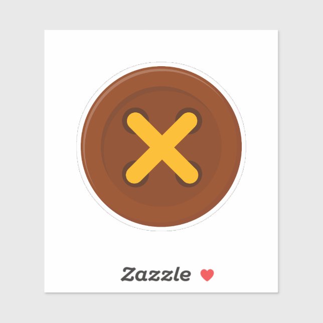 Adesivo Vinheta de botões grandes (Folha)