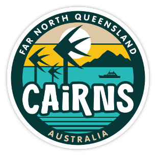 Adesivo Vinheta de Cairs, Far North Queensland, Austrália