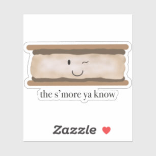 Adesivo Vinheta de Campfire S'more