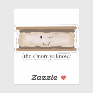 Adesivo Vinheta de Campfire S'more
