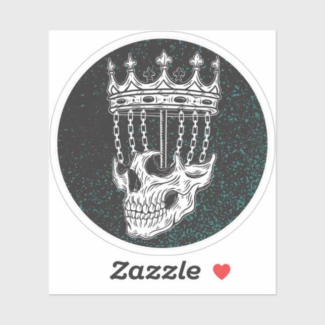 Adesivo Vinheta de cesto de golfe de disco ambíguo (Folha)