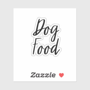 Adesivo Vinheta de Comida de cães