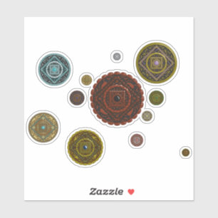 Adesivo Vinheta de Contorno Zodiac