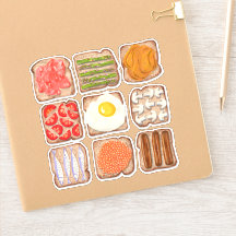 Vinheta de corte personalizado de fatias de bronze