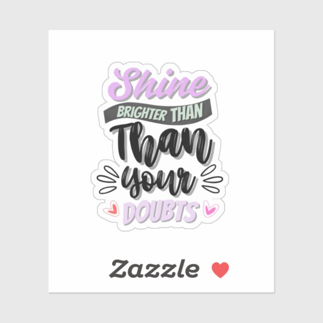 Adesivo Vinheta de Cotação Inspiradora (Folha)