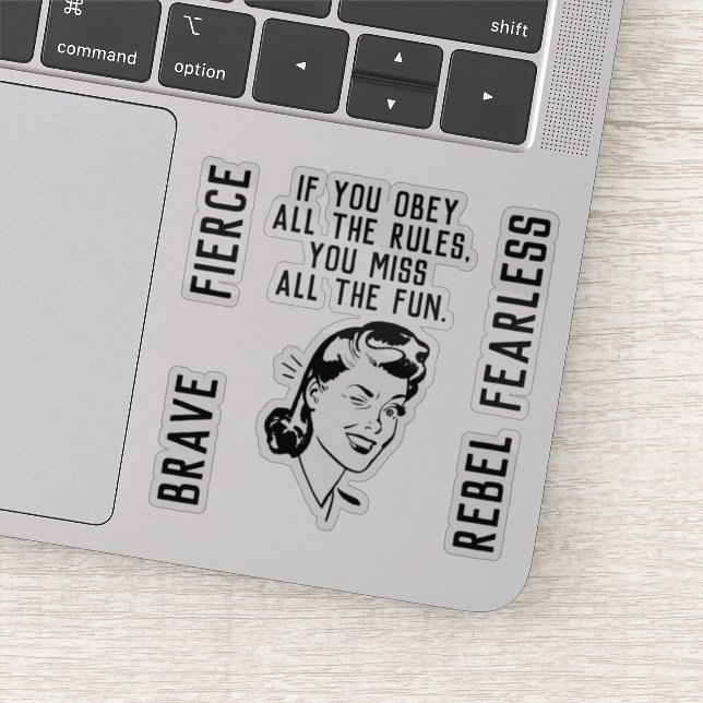 Adesivo Vinheta de Criador de Regra Retro (Detalhe)