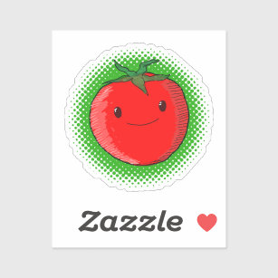 Boné Desenho vegetal do tomate vermelho Kawaii