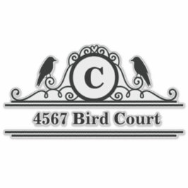 Adesivo Vinheta de Endereços de Caixa de Correio Personali