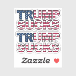 Adesivo Vinheta de estilo "Trump Sucks" EUA