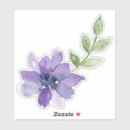 Adesivo Vinheta de Flor de Água Puro