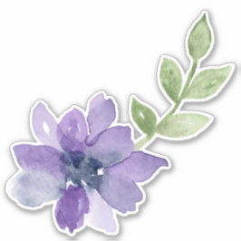 Adesivo Vinheta de Flor de Água Puro