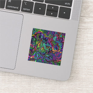 Adesivo Vinheta de fusão do cérebro