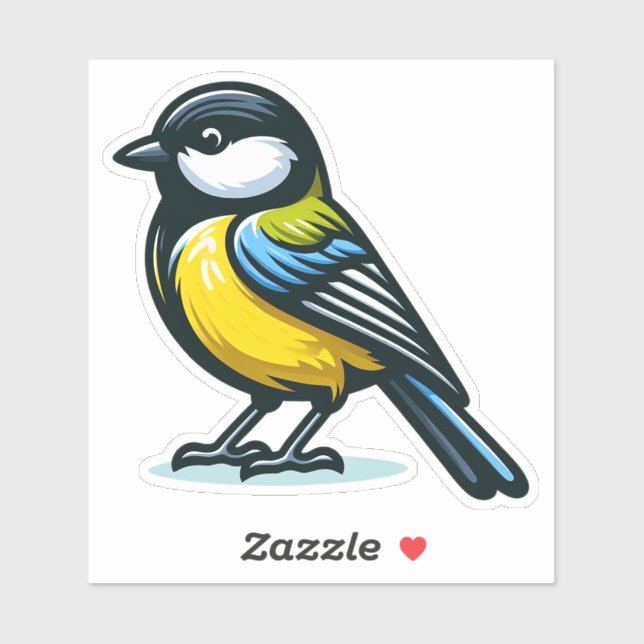 Adesivo Vinheta de galinha com corte personalizado de exce (Folha)