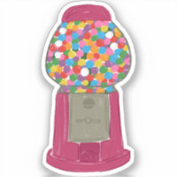 Vinheta de Goma-Estaca de Maquinaria Rosa