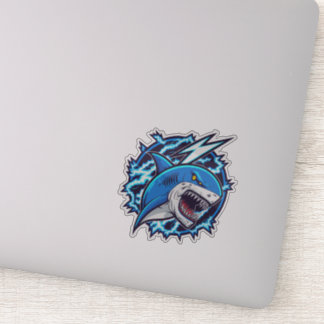 Adesivo Vinheta de ilustração do Shark Ninja