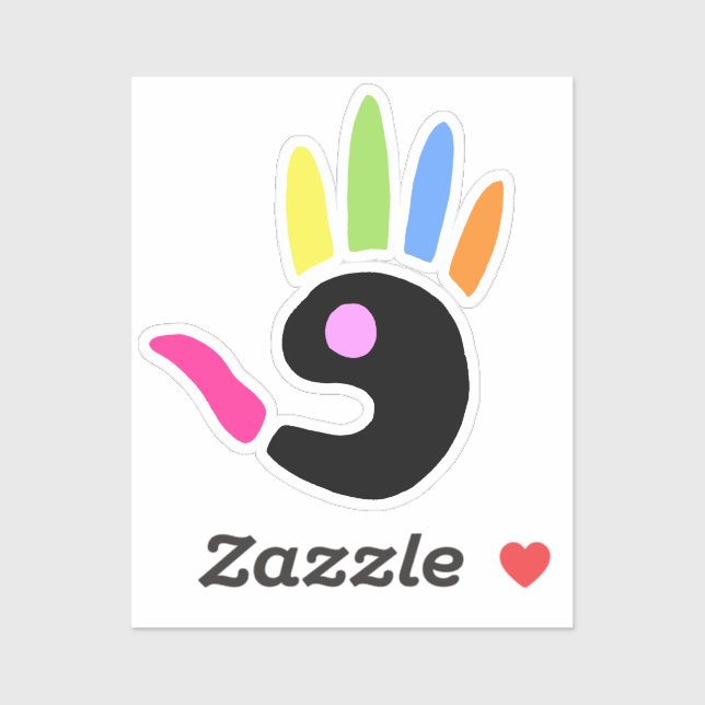 Adesivo Vinheta de Laptop de impressão digital legal (Folha)