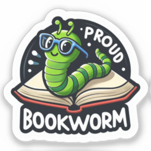 Adesivo Vinheta de Leitura Orgulhosa de Cólvora Orgulhosa