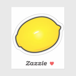 Adesivo Vinheta de limão com corte personalizado