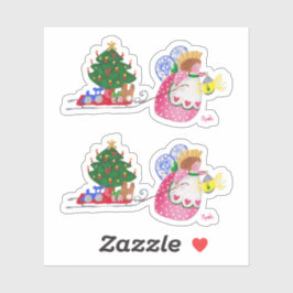 Adesivo Vinheta de Linho de Anjo